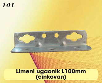 Limeni ugaonik L100mm (cinkovan)