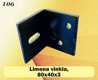 Limena vinkla 80x40x3