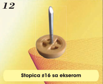 Stopica ø16 sa ekserom