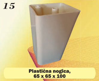 Plastična nogica 65x65x100