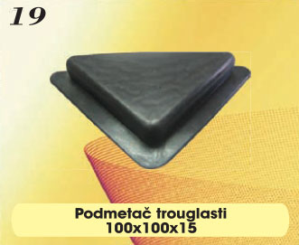 Podmetač trouglasti 100x100x15