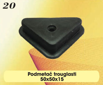 Podmetač trouglasti 50x50x15