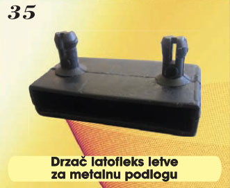 Držač latofleks letve za metalnu podlogu