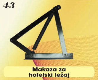 Makaze za hotelski ležaj