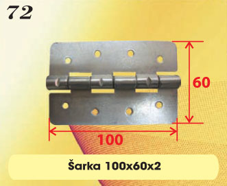 Šarka 100x60x2