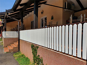 PVC ograda - bele boje